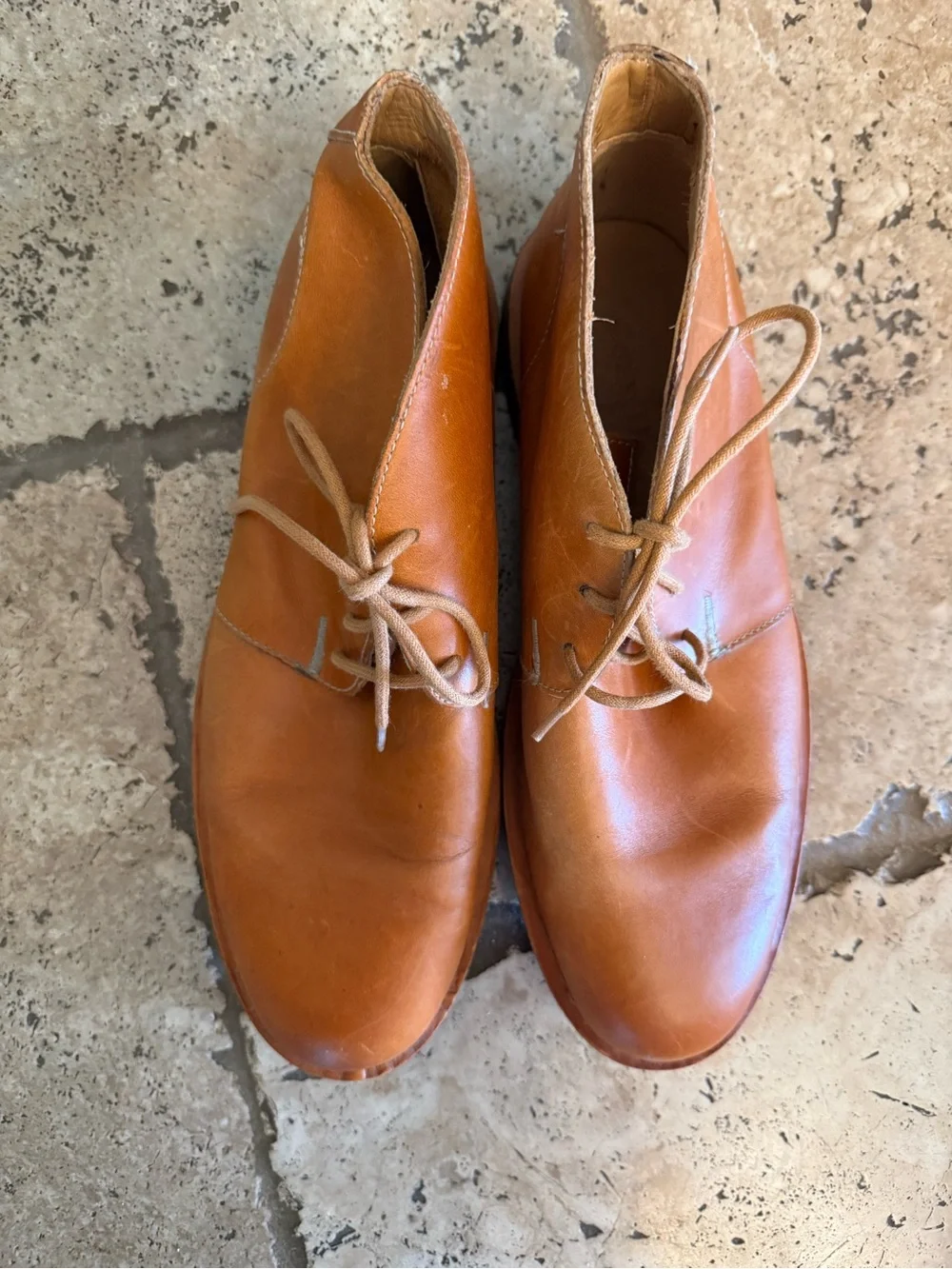 Cole Haan Men's Leather Chukka Boots in Cognac Brown